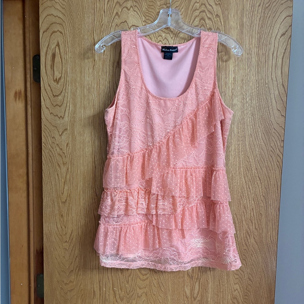 🧡 Peach Colored Tank Top Size Large 🍑